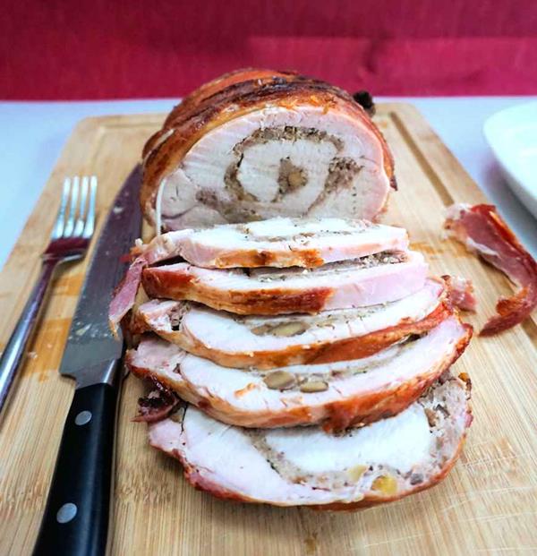Stuffed Turkey Roll Recipe Cuisine Fiend stuffed-turkey-roll-recipe-cuisine-fiend